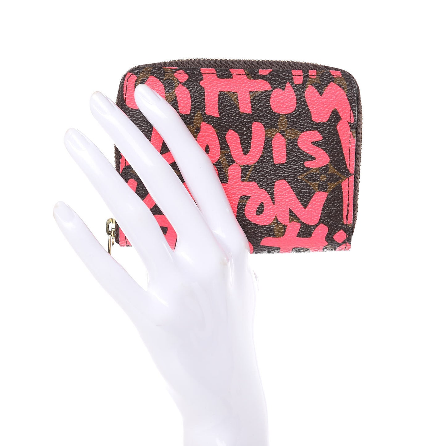 Monogram Graffiti Zippy Coin Purse Fuchsia