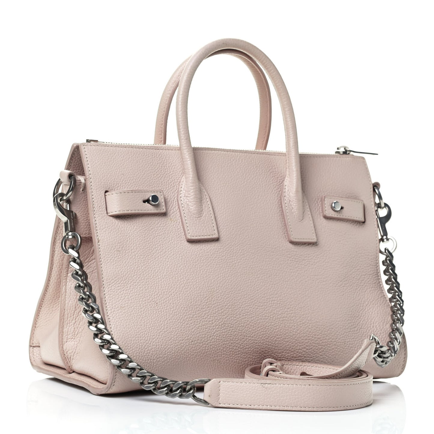 Grained Calfskin Baby Sac De Jour Souple Marble Pink
