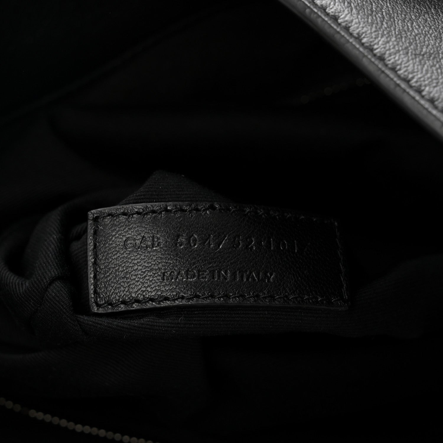 Saint Laurent Calfskin Ring Tote Black Brown 7 of 11