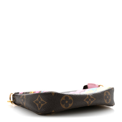 Louis Vuitton Monogram 2021 Christmas Animation Japanese Garden Mini Pochette Accessories Wisteria Pink 4 of 9