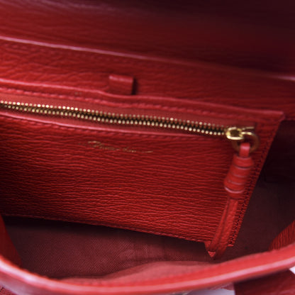 3.1 Phillip Lim 3.1 Textured Calfskin Mini Pashli Satchel Red 4 of 11