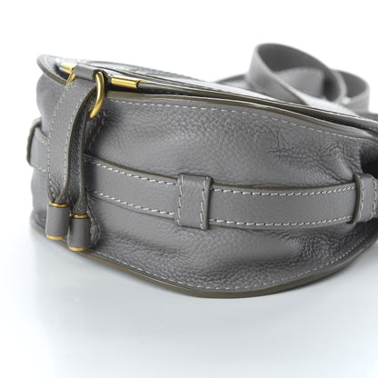 Chloe Calfskin Mini Marcie Round Crossbody Bag Cashmere Grey 7 of 9