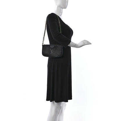 Louis Vuitton Empreinte Monogram Giant Wild At Heart Multi Pochette Accessories Mini Pochette Black 2 of 7