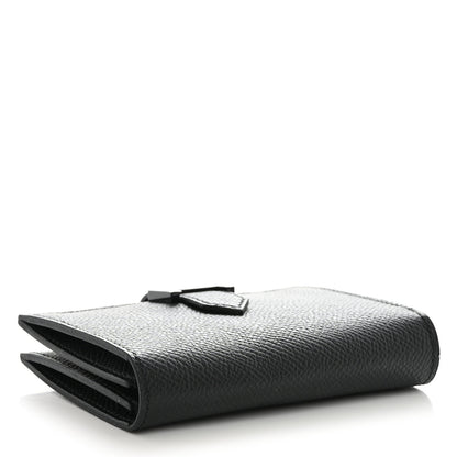 Hermes Epsom Monochrome Bearn Card Holder Wallet Black 4 of 9