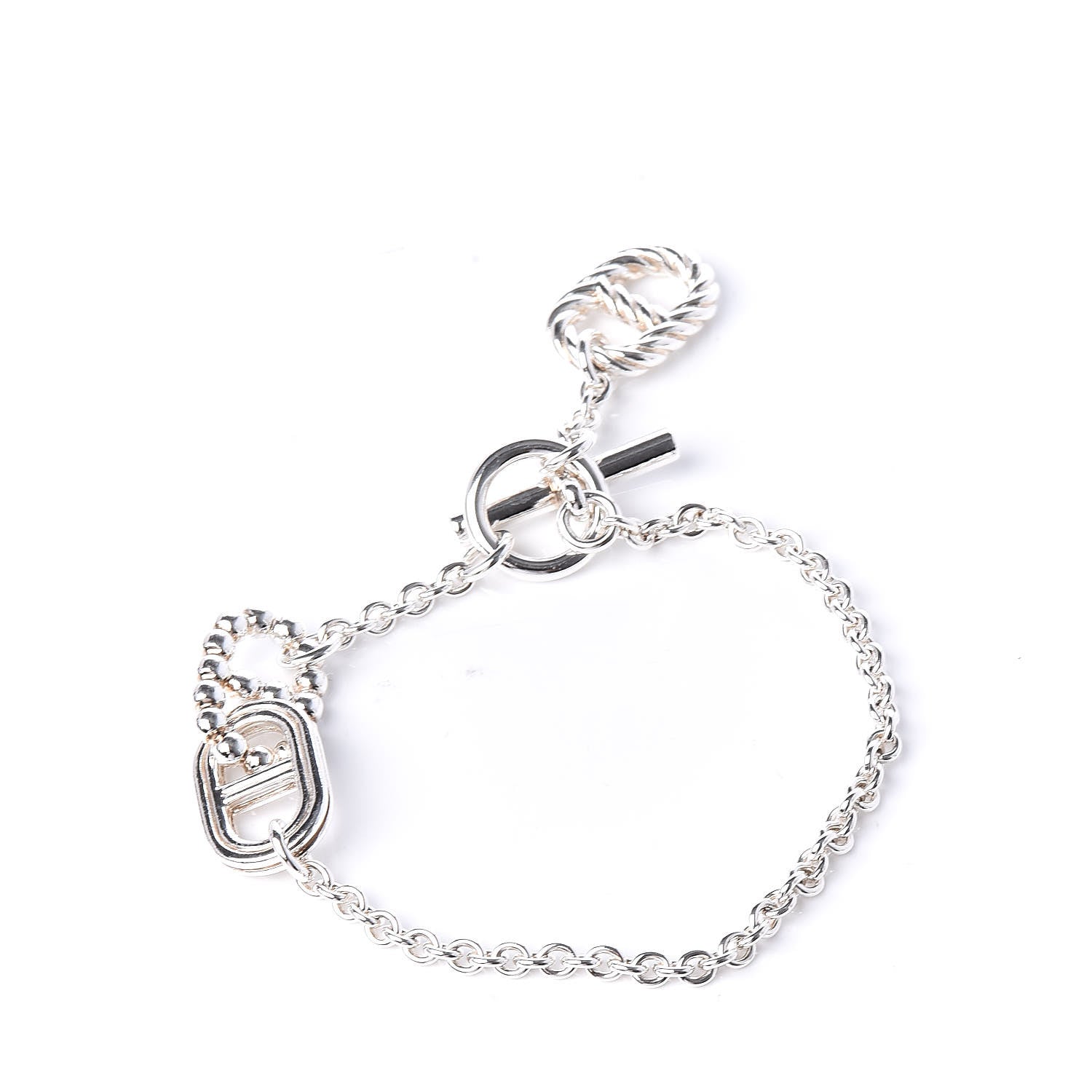 Hermes Sterling Silver Small Parade Bracelet 3 of 5