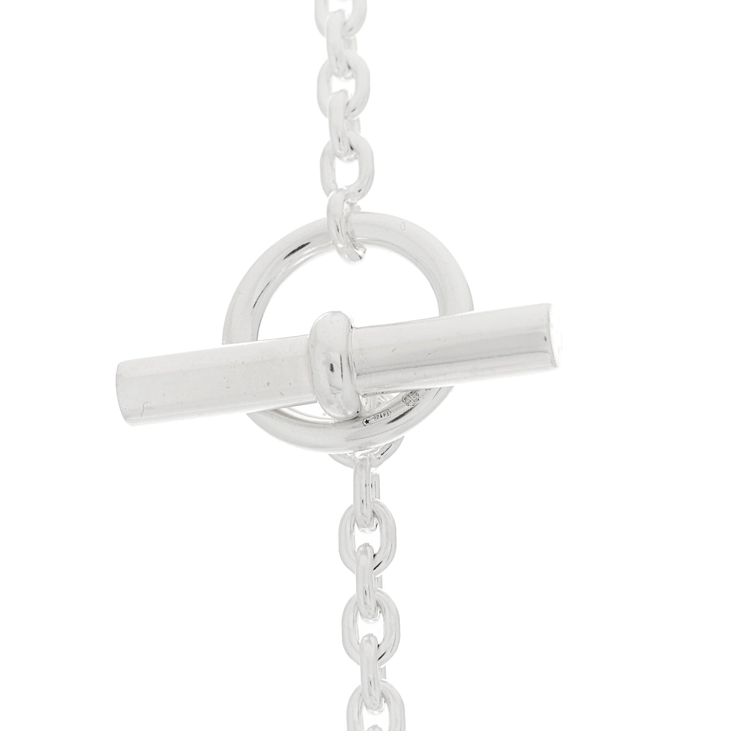 Hermes Sterling Silver Farandole Necklace 80 4 of 6