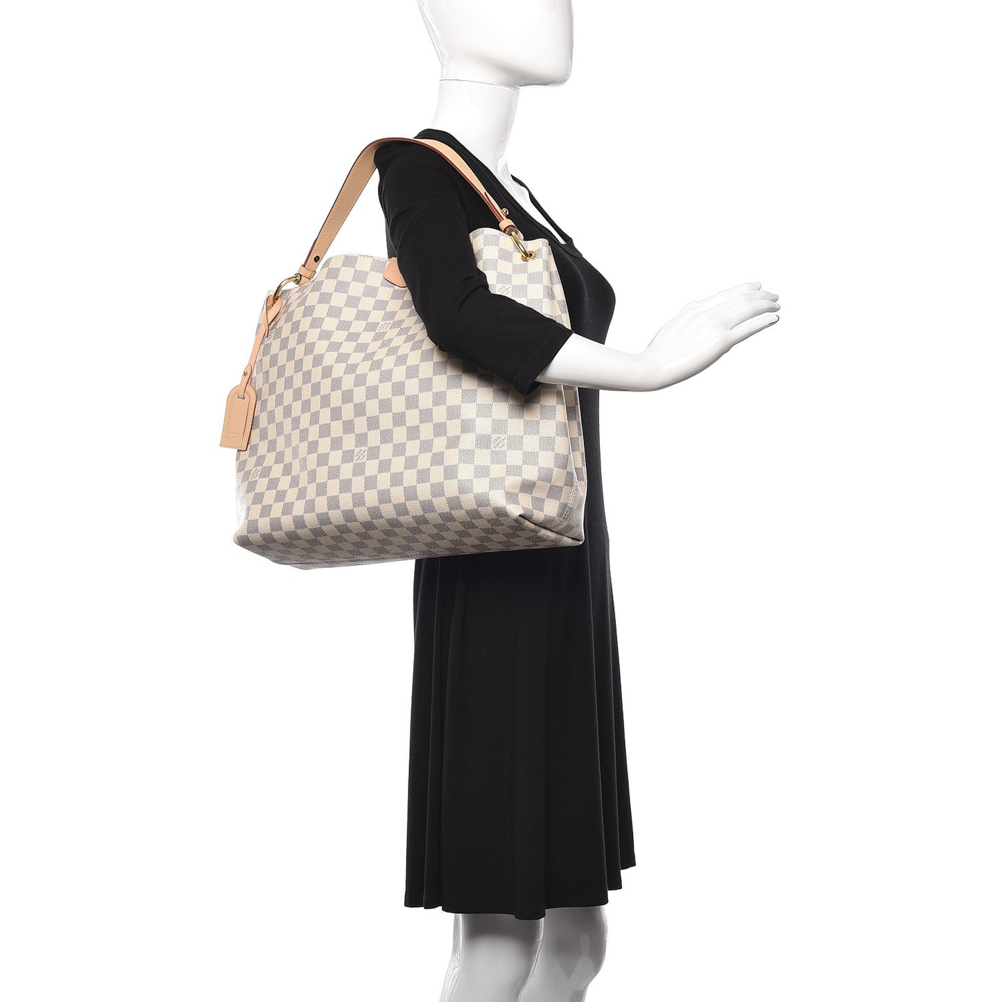Damier Azur Graceful MM Rose Ballerine