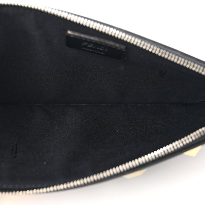 Fendi Vitello Liberty Studded Zip Pouch Black Multicolor 4 of 7