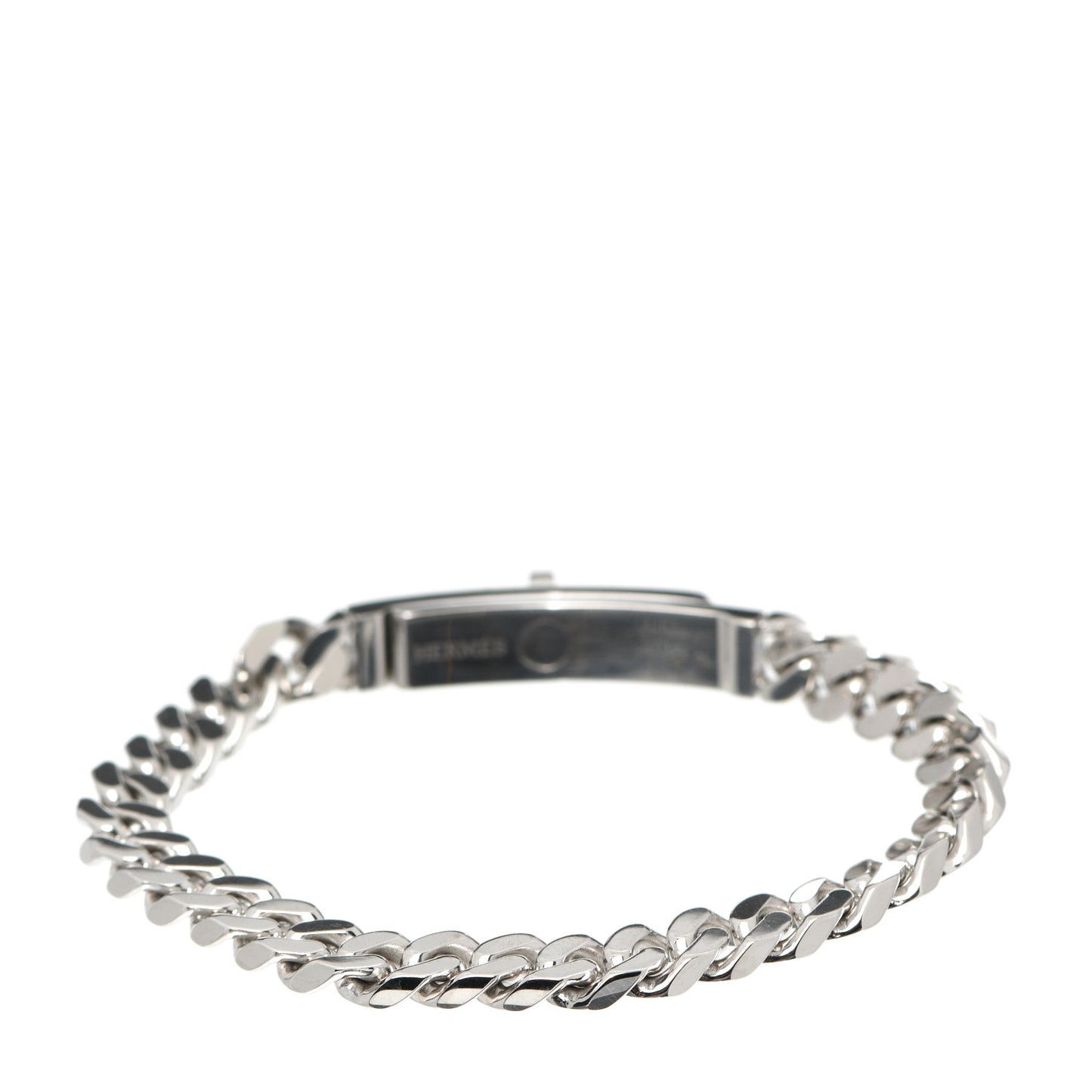 18K White Gold Diamond TPM Kelly Gourmette Bracelet ST