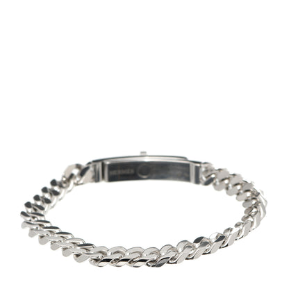 Hermes 18K White Gold Diamond TPM Kelly Gourmette Bracelet ST 3 of 5