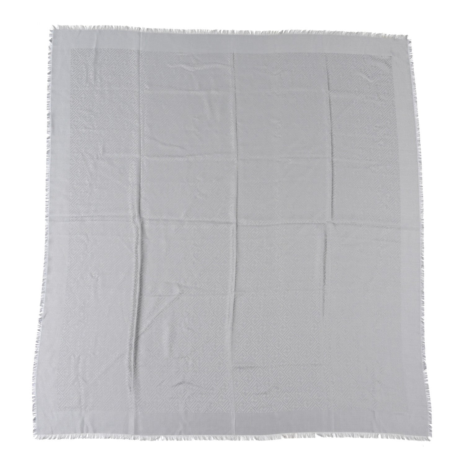 Fendi Silk Wool FF Shawl Grey 1 of 4