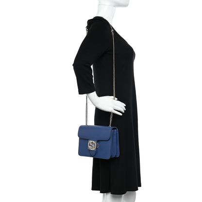 Gucci Dollar Calfskin Small Interlocking G Shoulder Bag Caspian 2 of 11
