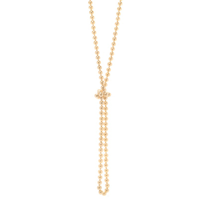 Chanel Pearl CC Long Necklace Gold White 1 of 7