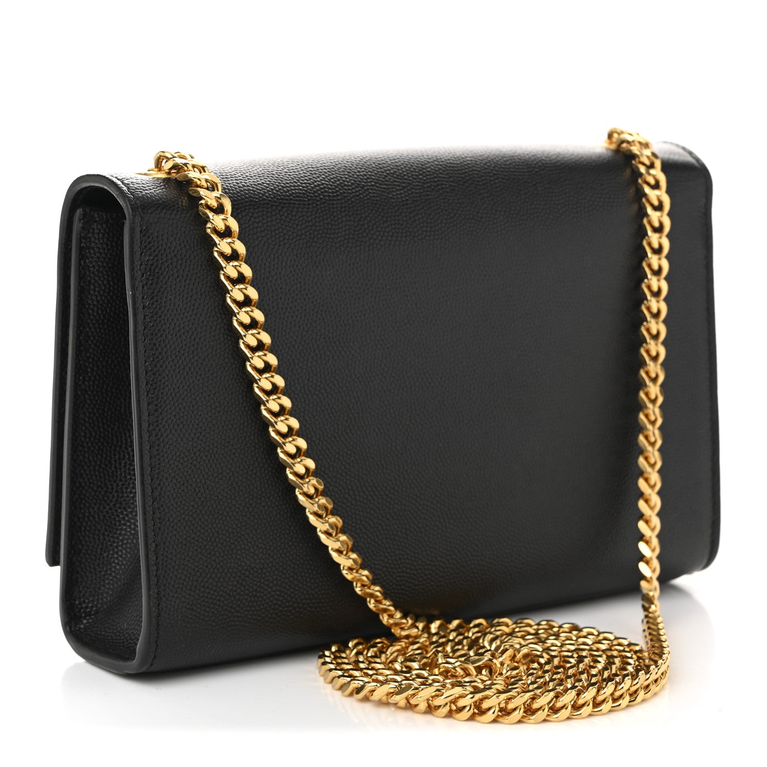 Saint Laurent Grain De Poudre Small Classic Monogram Kate Tassel Satchel Black 4 of 19