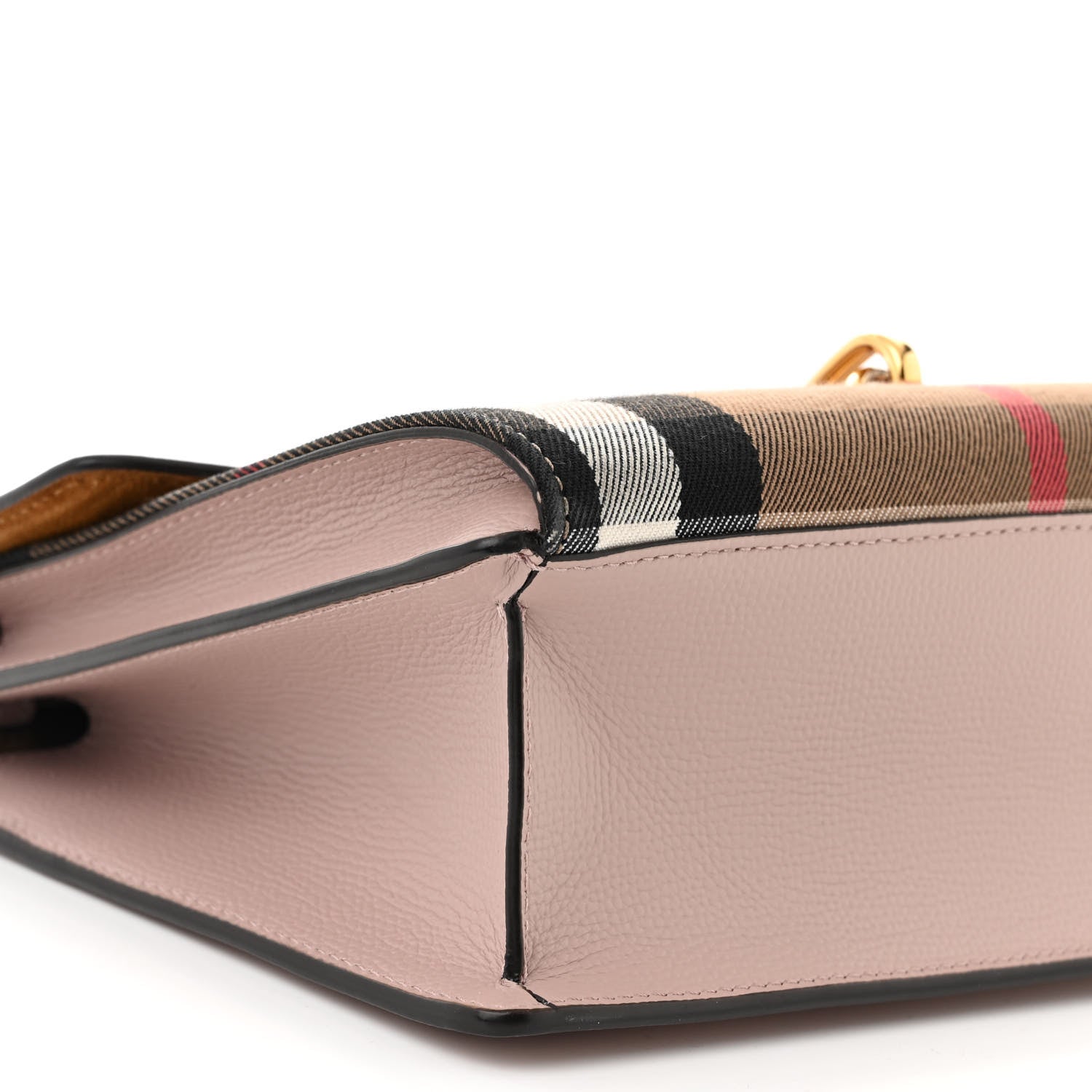 Burberry Derby Calfskin House Check Small Macken Crossbody Bag Pale Orchid 10 of 13