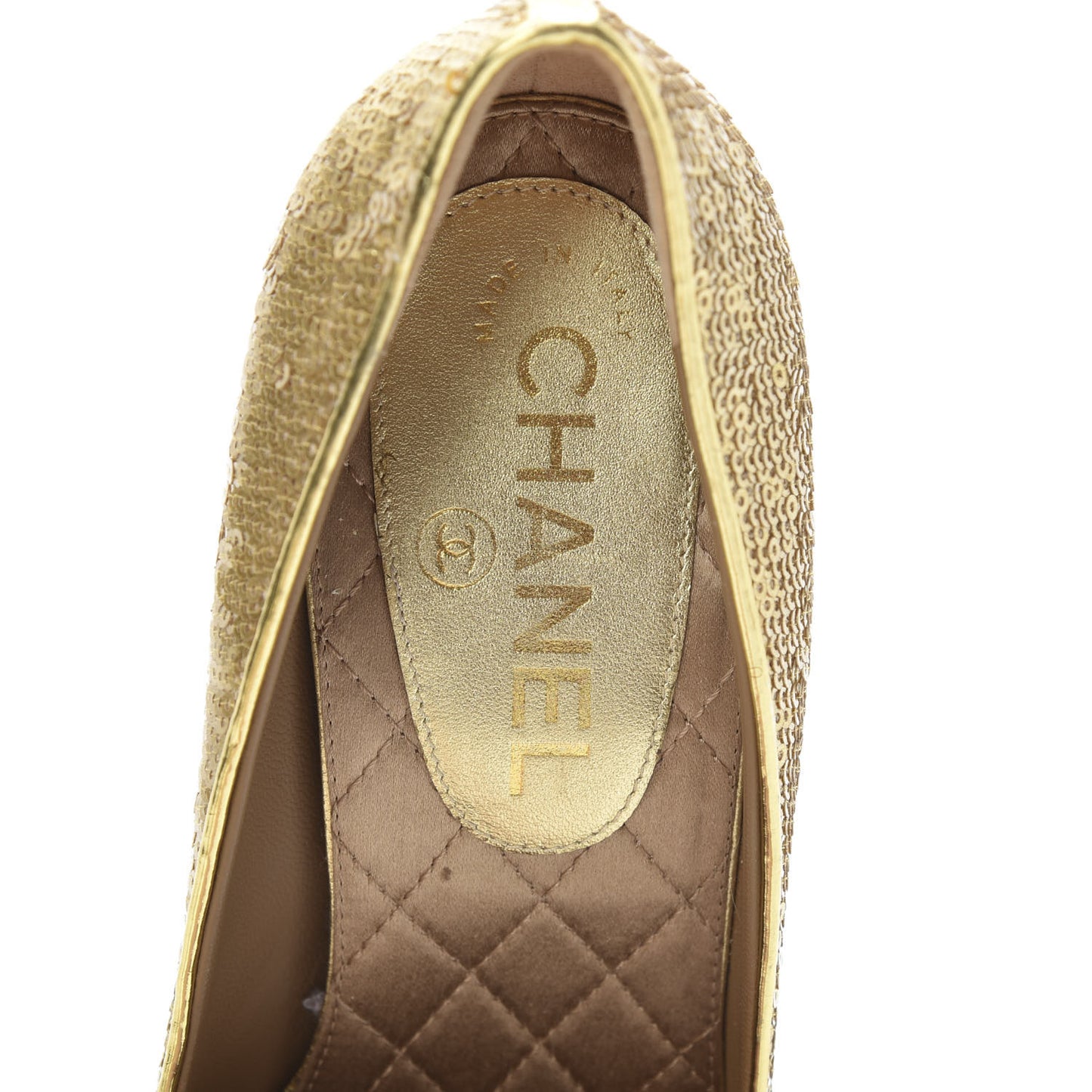 Sequin Pumps 37.5 Gold