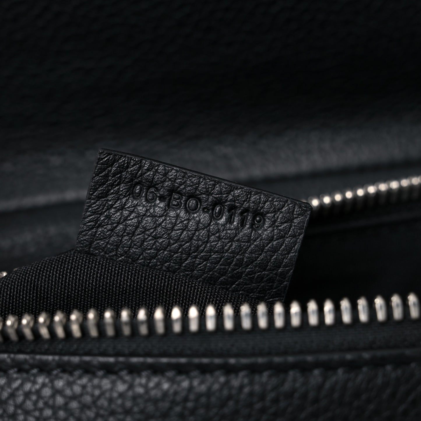 Grained Calfskin Kim Jones Saddle Bag Black