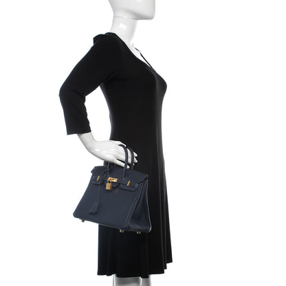 Hermes Togo Birkin 25 Bleu Nuit 2 of 38