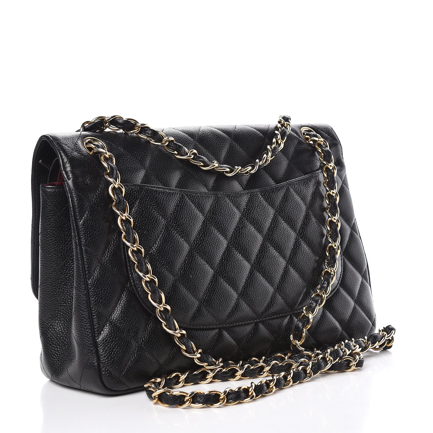 Chanel Caviar Quilted Jumbo Double Flap Black 3 of 24