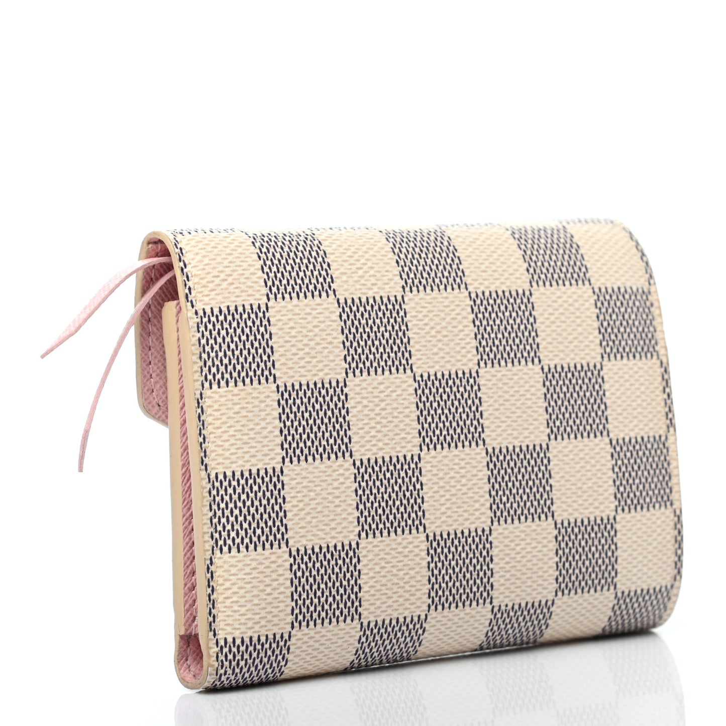 Damier Azur Victorine Wallet Rose Ballerine