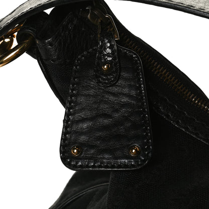 Gucci Monogram Medium Jockey Hobo Black 14 of 14