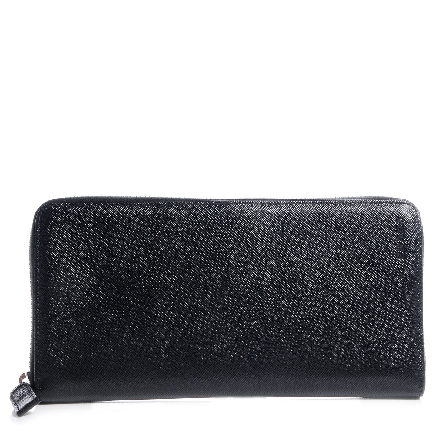 Saffiano Zip Around Document Wallet Nero Black