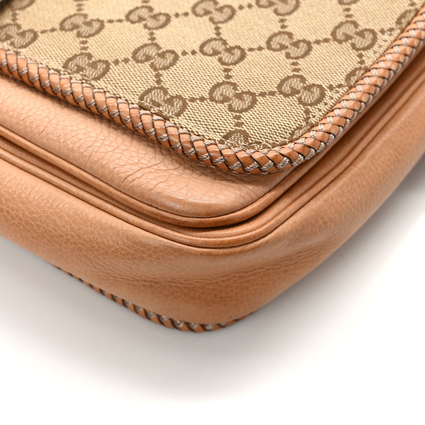 Monogram Medium Marrakech Flap Messenger Bag Beige Brown