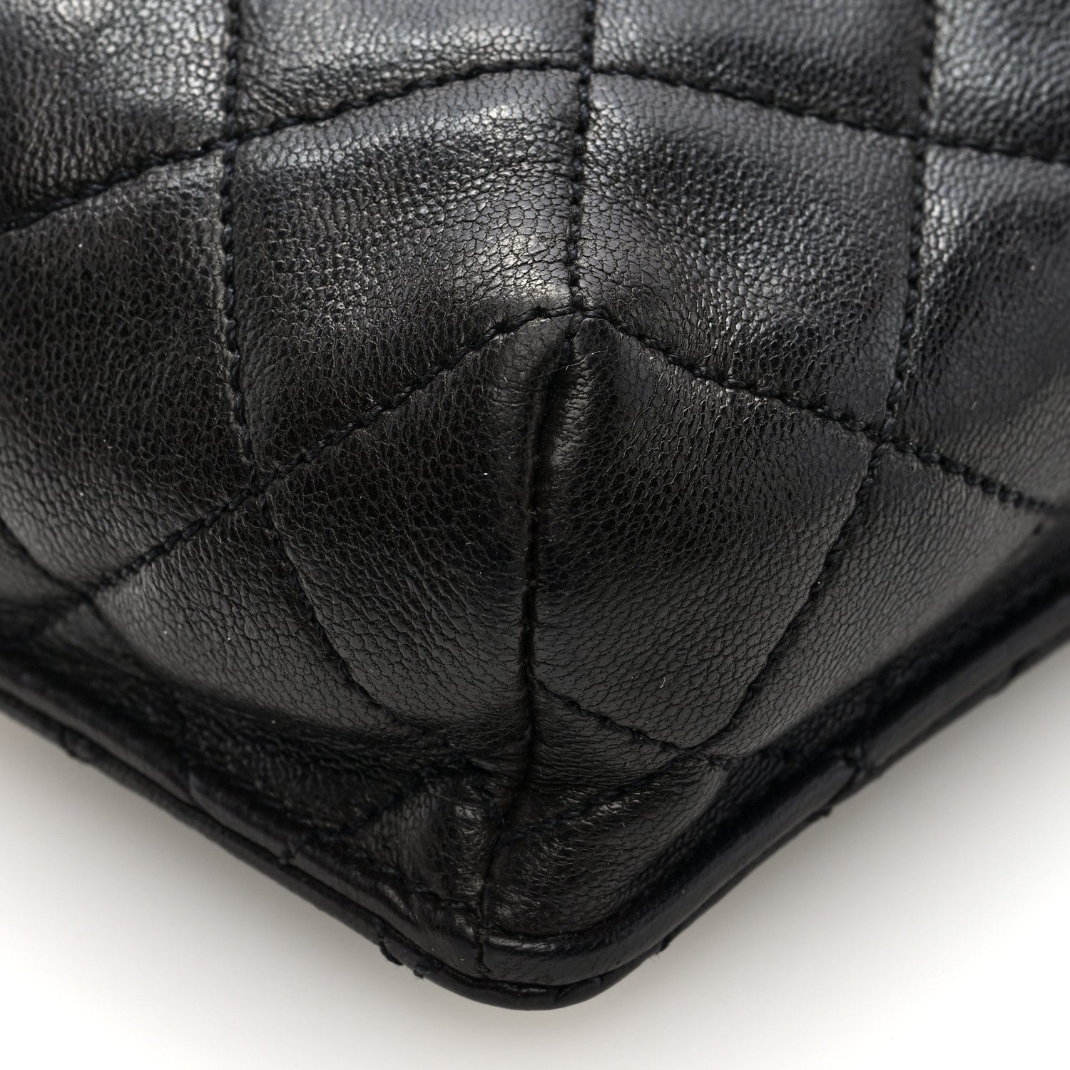 Chanel Lambskin Quilted Phone Holder Black 9 of 9