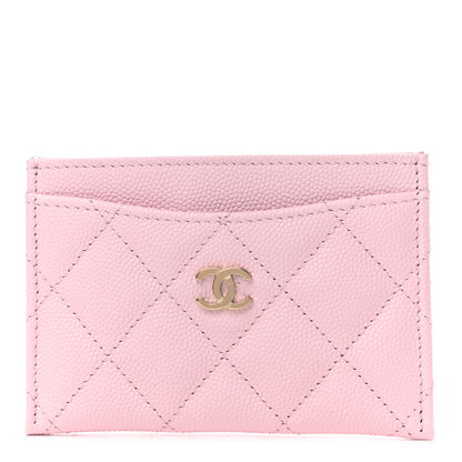 Chanel Caviar Quilted Card Holder Light Pink 1 of 8
