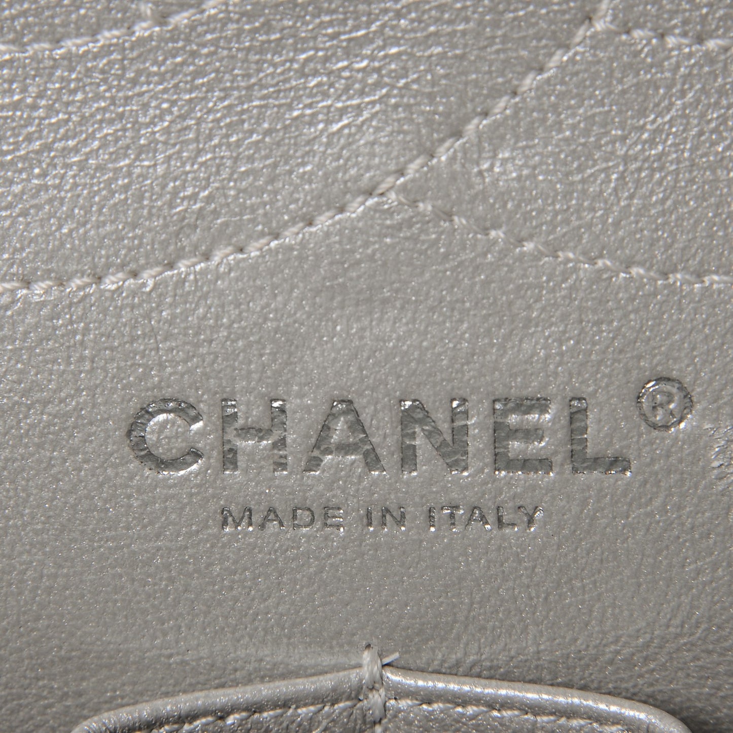 Metallic Lambskin Crystal 2.55 Reissue 227 Flap Pale Gold