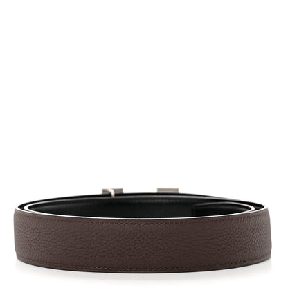 Hermes Box Togo 38mm Constance H Belt 85 34 Black Chocolate 2 of 6