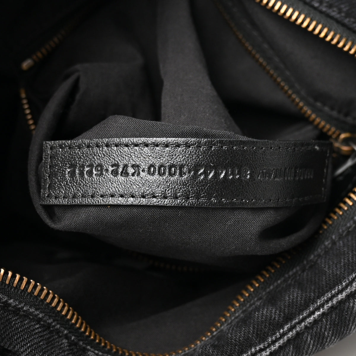 Balenciaga Washed Denim Classic Hardware Small Le City Black 7 of 10