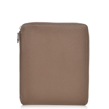 Hermes Togo E-Zip iPad Notebook Cover Etoupe 1 of 9