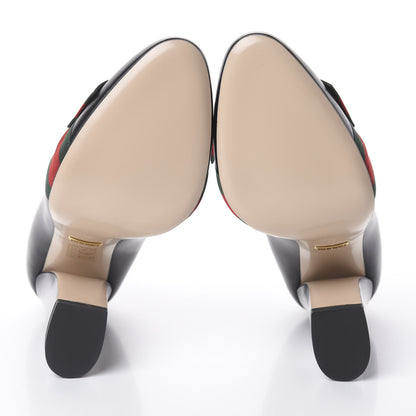 Gucci Calfkin Web Bow Pumps 40 Black 7 of 7