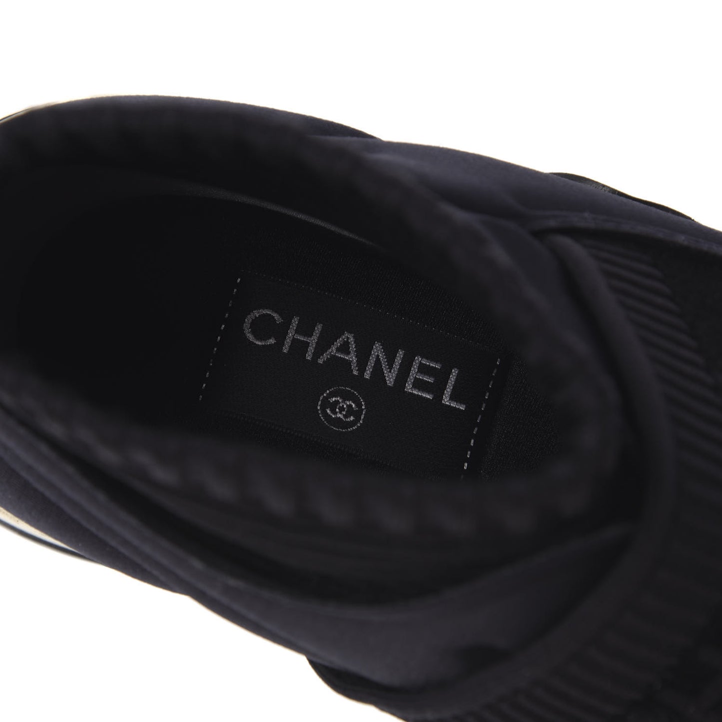 Stretch Fabric CC Sneakers 38 Black