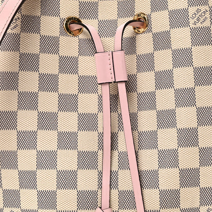 Louis Vuitton Damier Azur Neonoe MM Eau De Rose 7 of 11