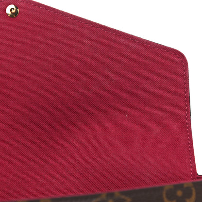 Louis Vuitton Monogram Pochette Felicie Chain Wallet Fuchsia 9 of 15