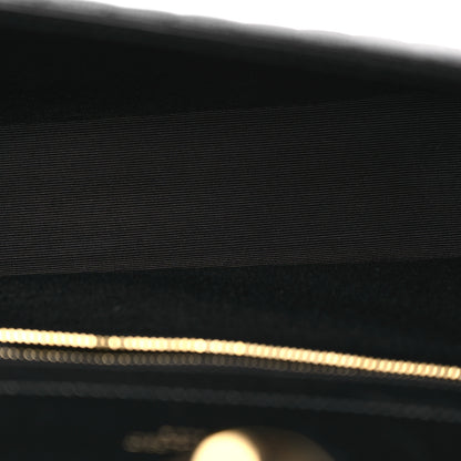 Saint Laurent Grain De Poudre Textured Mixed Matelasse Large Triquilt Monogram Satchel Black 5 of 11