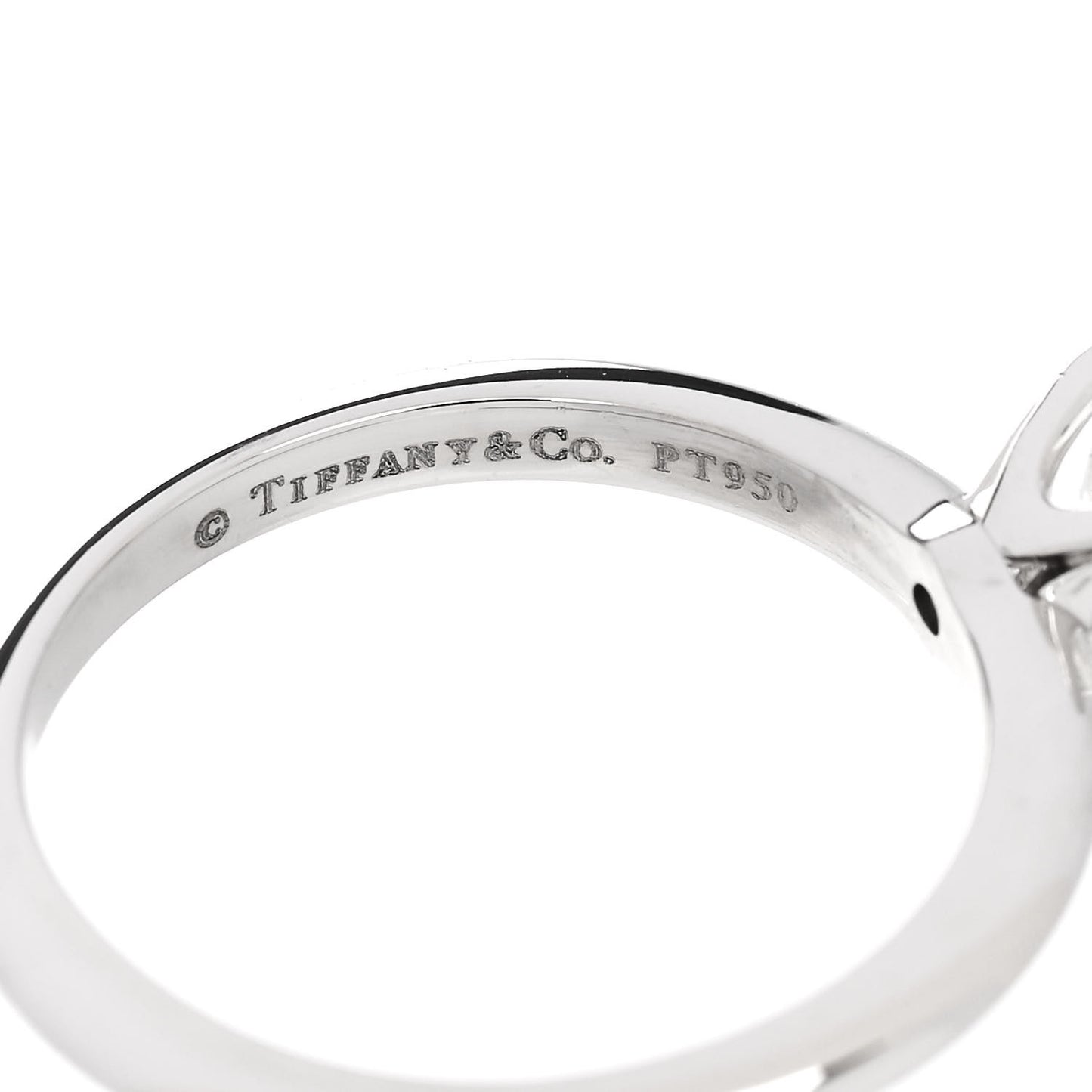 Platinum Diamond .38ct Princess Cut Engagement Ring 52 6