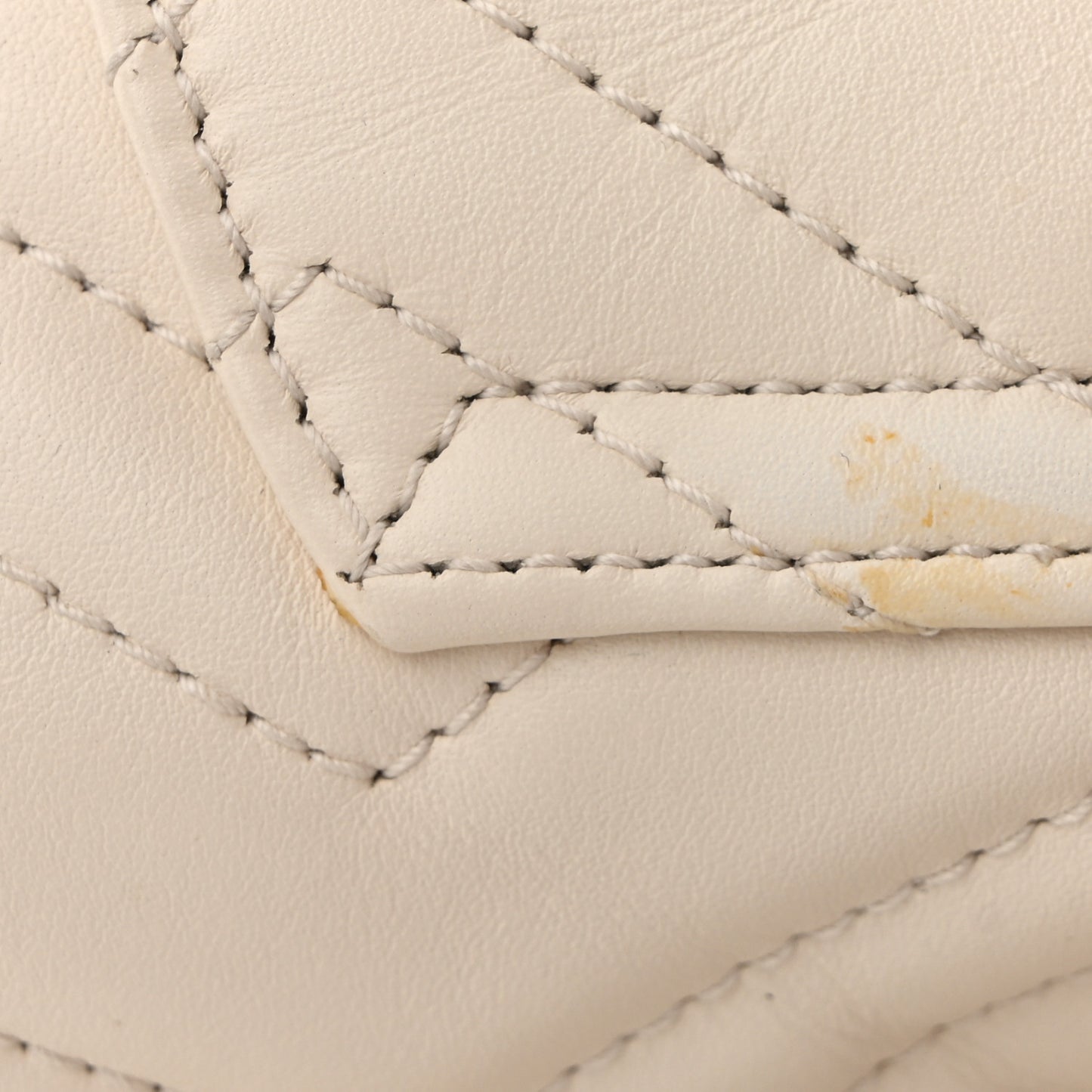 Calfskin Matelasse GG Marmont Flap Backpack White