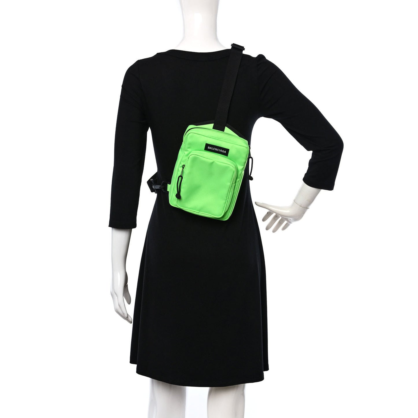 Nylon Explorer Crossbody Messenger Bag Light Fluo Green