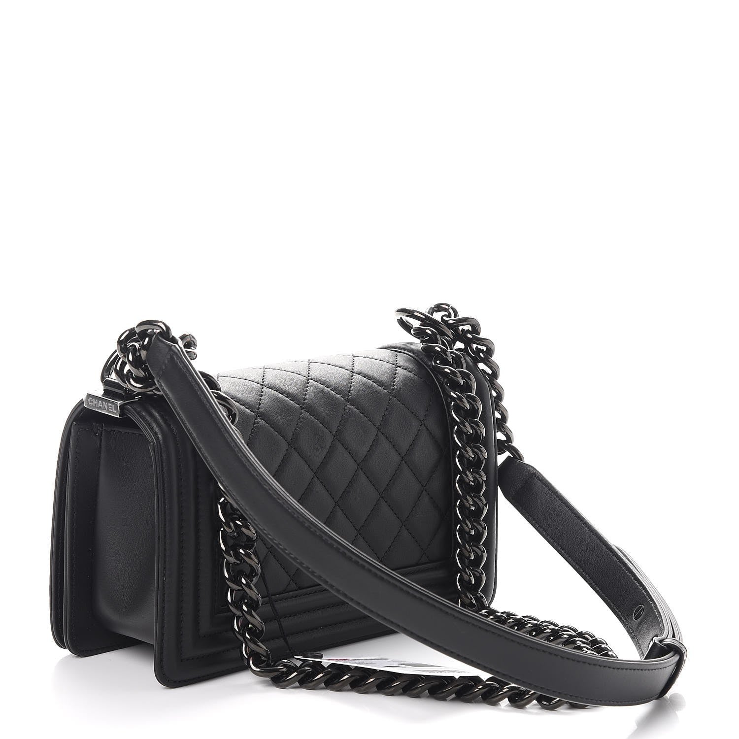Chanel Calfskin Quilted Small Boy Flap So Black 4 of 9