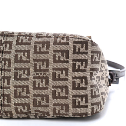 Fendi Zucchino Vitello Mini Mama Baguette Mogano Panna Testa di Moro 7 of 10