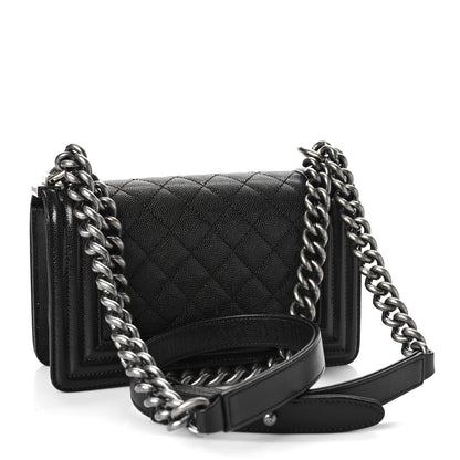 Chanel Caviar Quilted Small Boy Flap Black 3 of 11