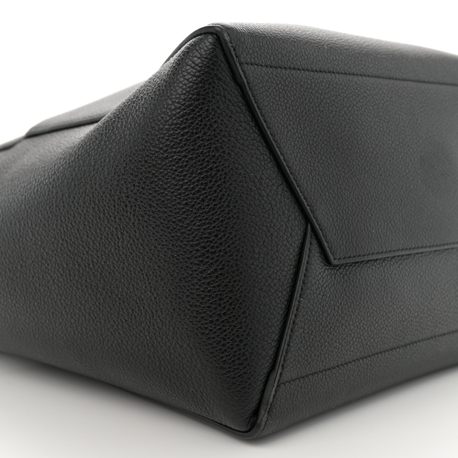 Celine Soft Grained Calfskin Sangle Bucket Bag Black 8 of 9