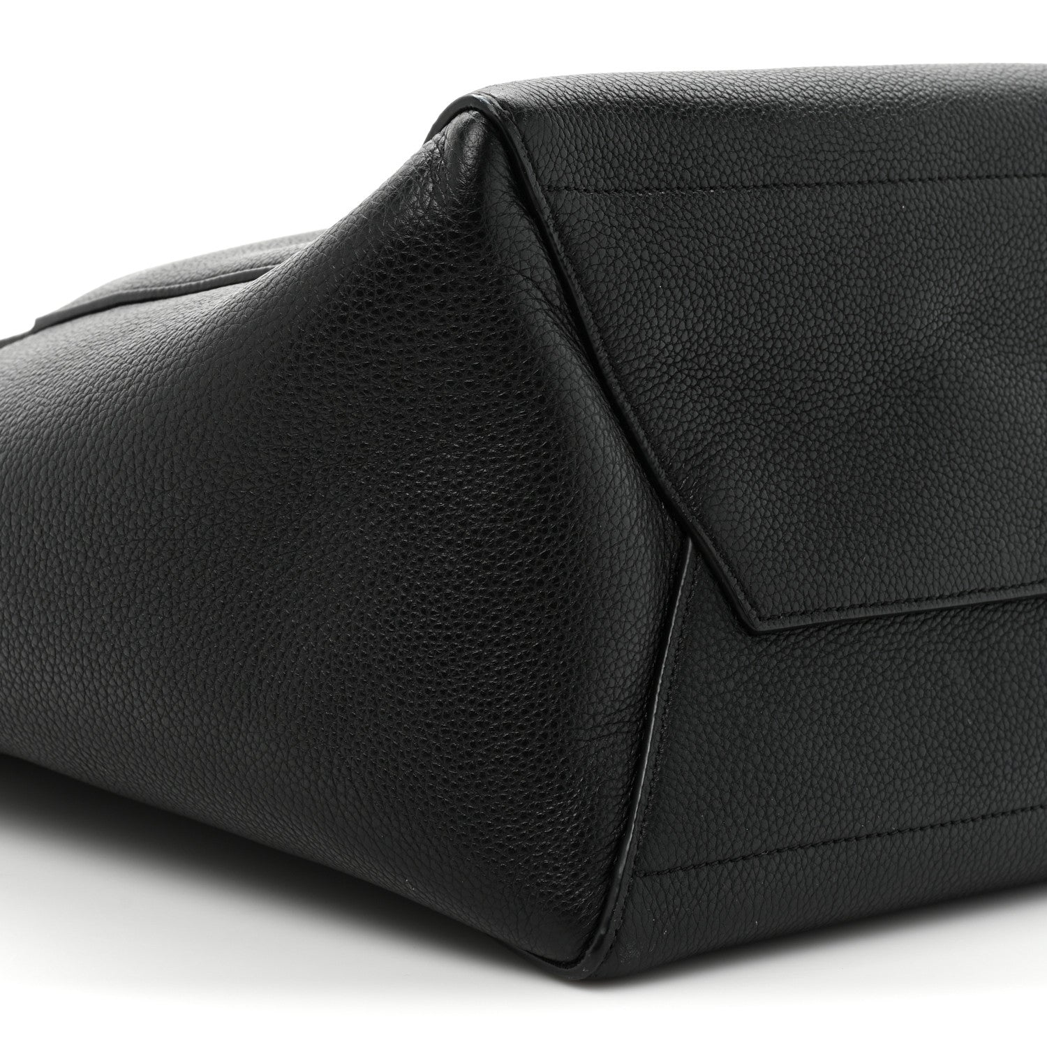 Celine Soft Grained Calfskin Sangle Bucket Bag Black 8 of 13