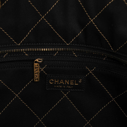 Chanel Grained Calfskin Large Shopping Fever Tote Gold 7 of 8