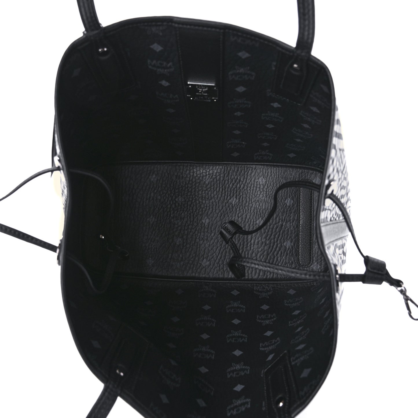 Visetos Medium Reversible Shopper Tote Black