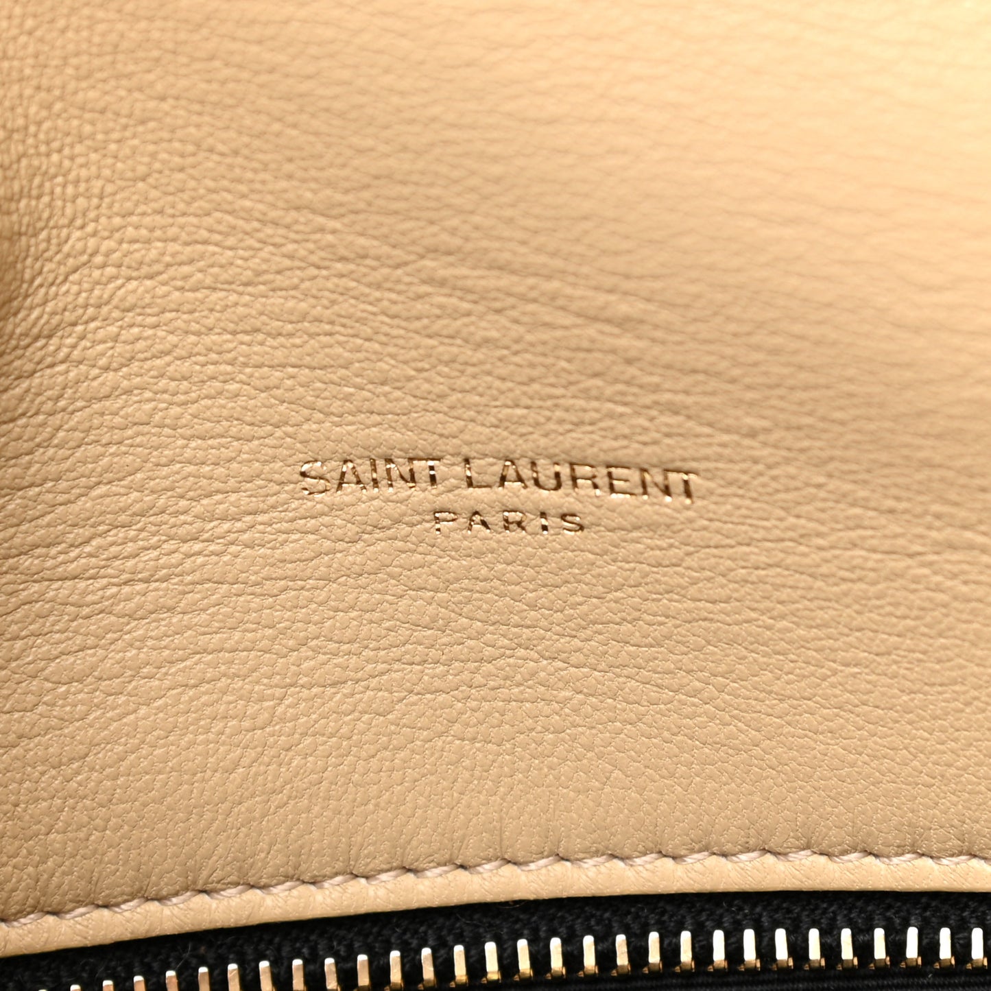 Merino Shearling Lambskin Quilted Small Loulou Puffer Monogram Chain Satchel Natural Beige