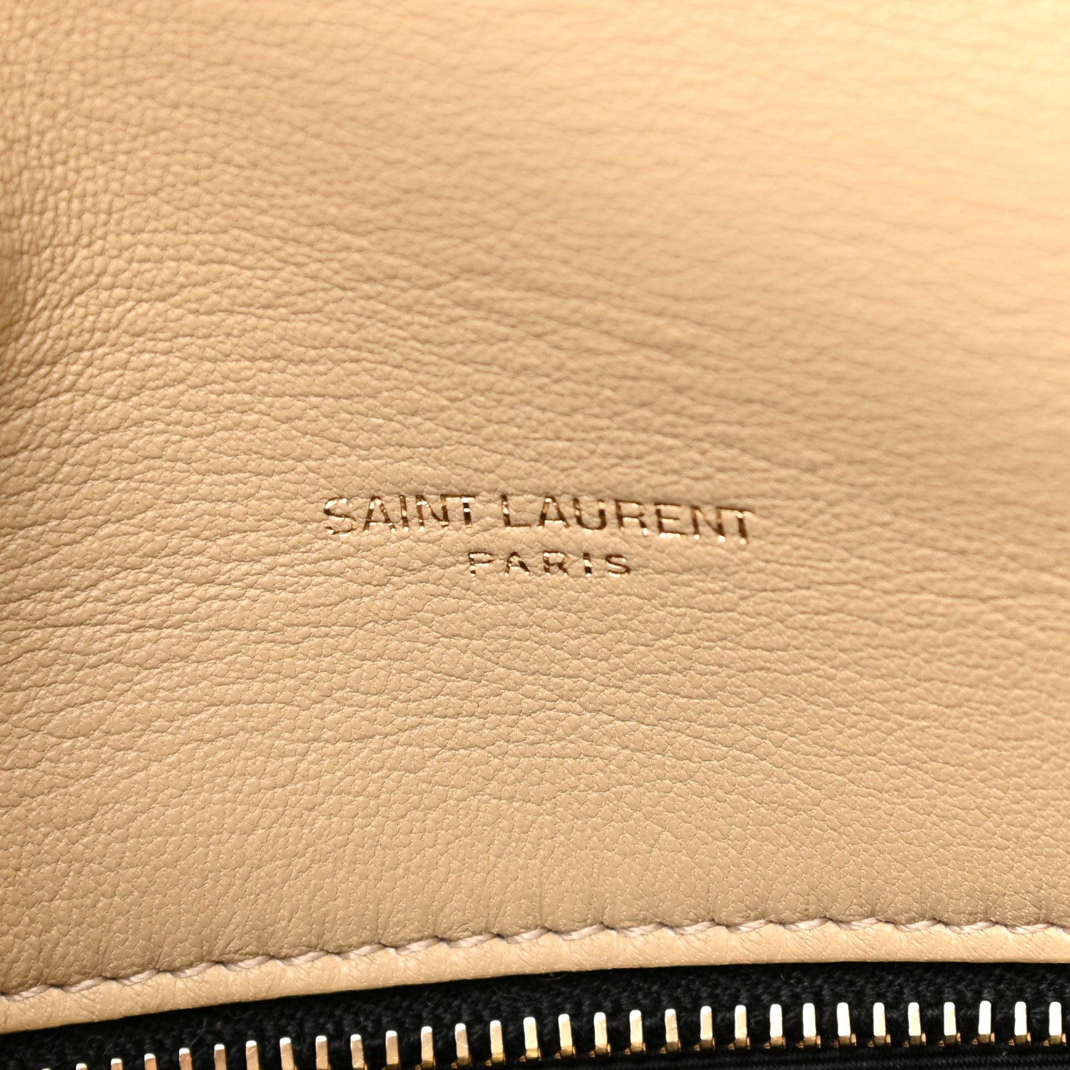 Saint Laurent Merino Shearling Lambskin Quilted Small Loulou Puffer Monogram Chain Satchel Natural Beige 7 of 11